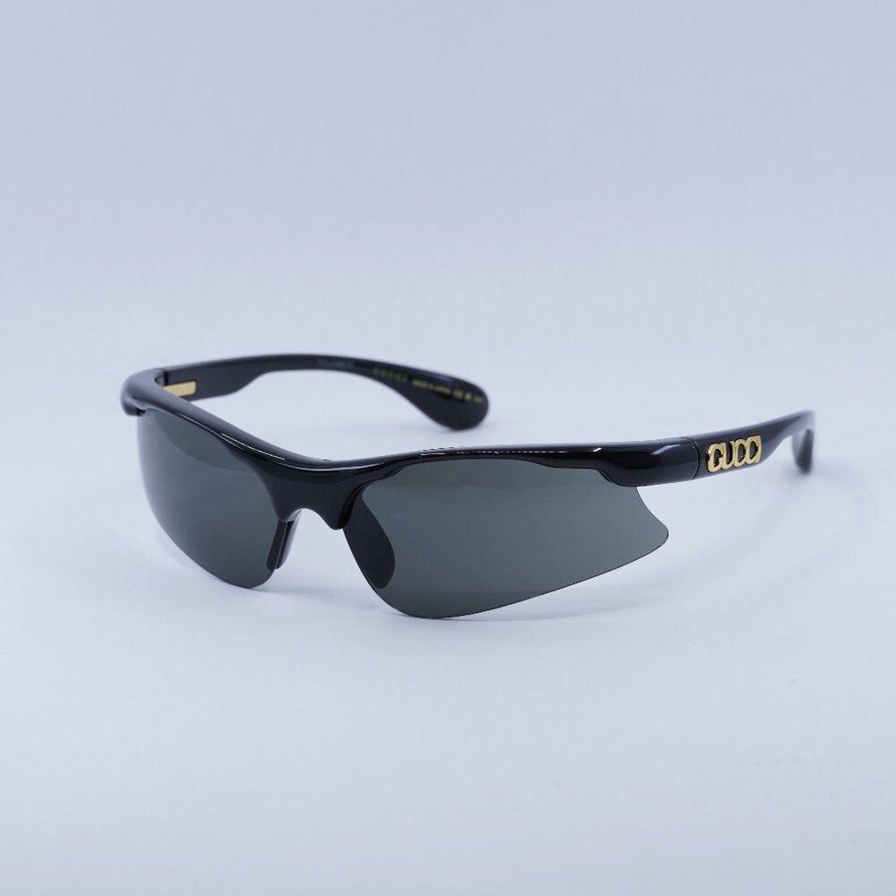 🕶️ New Gucci GG1774S 006 Sunglasses - Shiny Black Frame, Grey Lenses